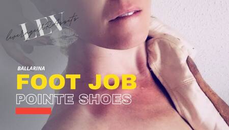 Redhead Ballerina Foot Job in Ballet Pointe Shoes - 12