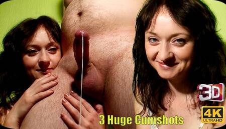442 - 3 cumshots on my clothes and feet 3D SBS 4K