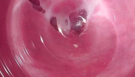 Camera deep inside Mia's teen pussy