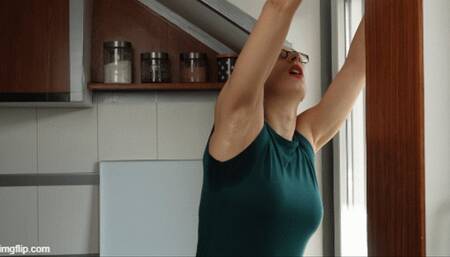 Sweaty stained armpits