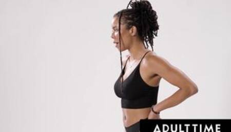 ADULT TIME - Kira Noir and April Olsen Have REAL PASSIONATE LESBIAN SEX For The First Time!