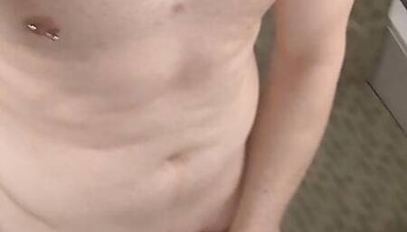 Wild man naked on a train