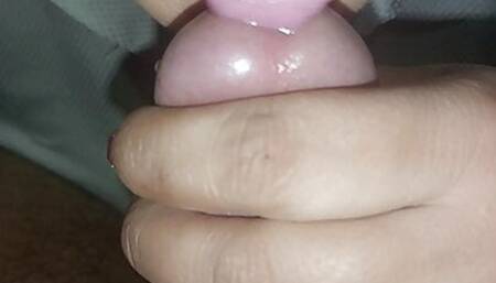 Desi Indian housewife sucking and licking her boyfriend cock head