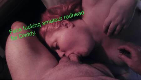 Throat fucking and made to cum