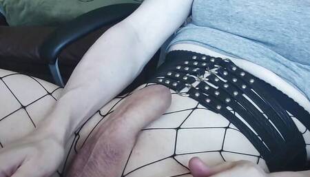 Hard and deep dildo fucking