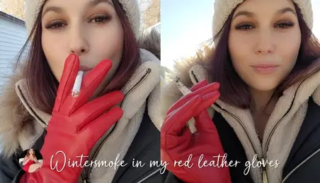 Winter Glove Fetish Porn - Smoking Gloves Porn Videos - FAPSTER