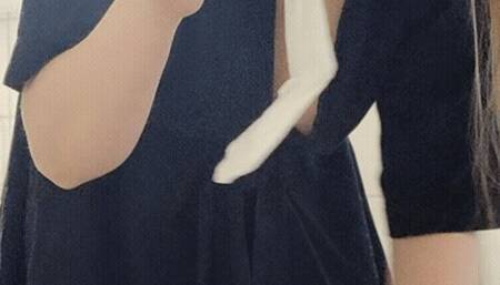 Changing Period Pad Wearing Morning Robe (mp4)