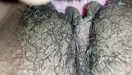 Sexy desi roshni is getting licked by her step brother