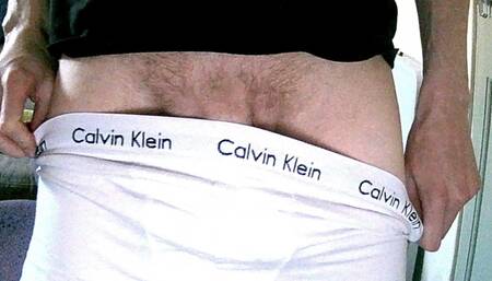 Big uncut cock swinging and slapping