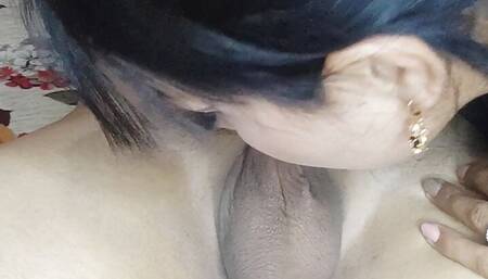 Very sexy and delicious blowjob from my stepsister