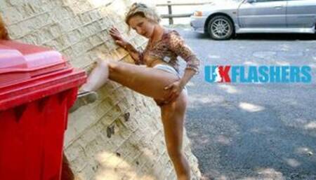 Honey's pissing video by UK Flashers