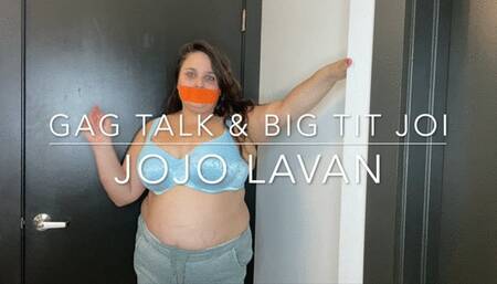 Gag talk JOI with big natural tits