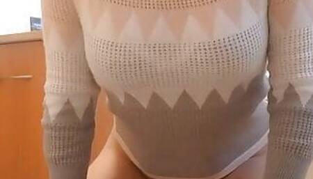 Mexican Cutie Rides Huge Dildo In Her Bathroom (Preview)