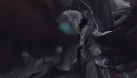 Wild black amateur couple