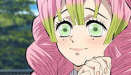 Demon Slayer: Mitsuri Kanroji Sex with a Beautiful Girl. (3D Hentai)