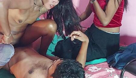 Vintage 4some with big cocks bengali guys, group sex