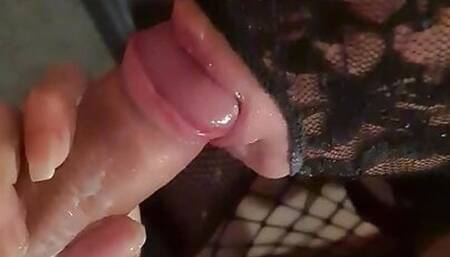 MILF sucking cock