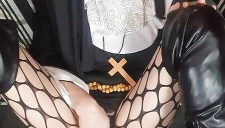 Nun pissing on you