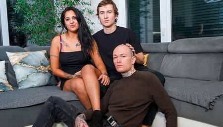 Vanessa Watts cuckolding her loser BF in a kinky video