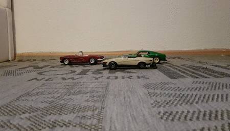 Small model car crushed