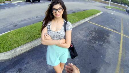 Cute Young Petite Latina Teen Paid Cash To Fuck Stranger POV