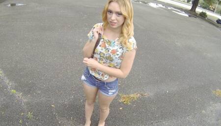 Hot Big Ass Blonde Teen Paid Cash To Fuck Stranger POV