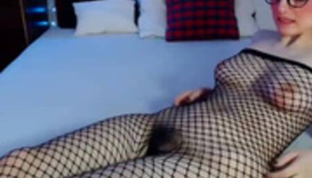 Posing, Ass Shaking, Fishnets! - Public Cam Show 3/3