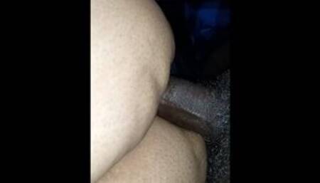 Busted a nut inside Anal queen asshole while she does off and snoring