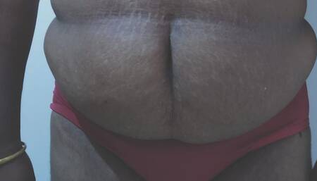 Indian BBW with big nipples touching herself