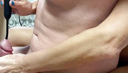 Stepmom milf massage and urethra milking cock