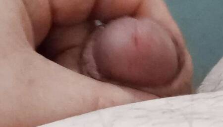 Small cock masterbating and cumming ruined orgasm