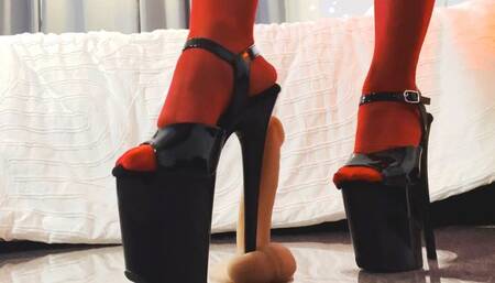 Crushing Your Balls With My 8inch Heels
