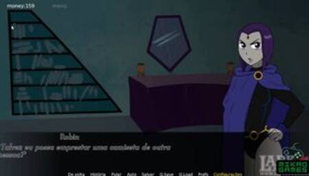 [Gameplay] Teen Titans ep XV Olhando a Bunda e Peitos de Raven sobre a camiseta pe...