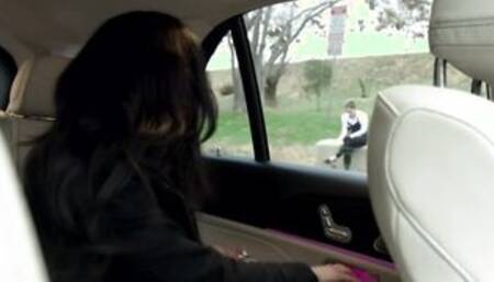 Hitchhiker invited to Trans BDSM fuckfest