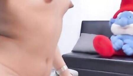 Naughty Tattooed Latina masturbating with her Toys