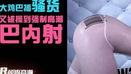 丝袜骚货性玩具的阴户被黑屌插内射~