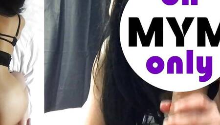 Beurette Nora Naise sucks dildos while getting her big ass fucked