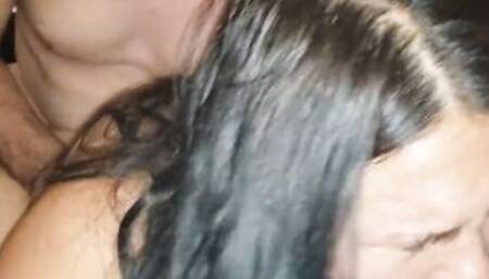 Real Private BBW inside 3 way hubby cuckolding