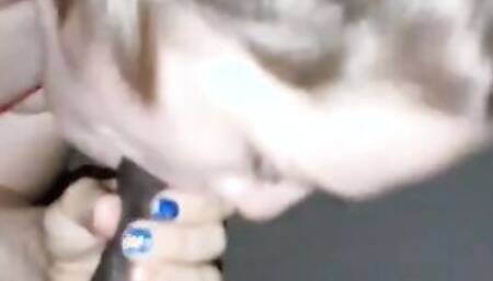 12inch big black cock breaks me at the gloryhole! Cuckold play and more on my homemades!