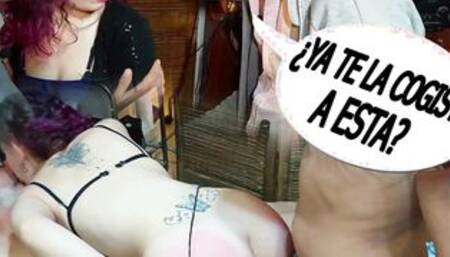 Padre e hijo juntos por un bien común, perversión y degeneración de inocente atorranta traga verga