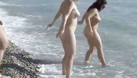 Naked beach group sex into Russia