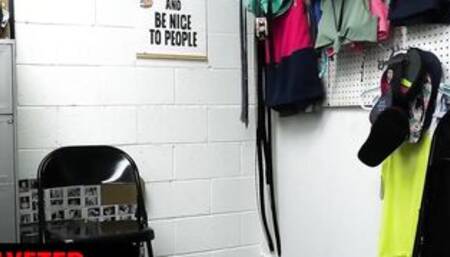 Shoplyfter - 19 Year Old Shoplifters Plead Their Innocence On Their Knees Blowing LP Officer's Huge Penis