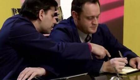 1 cock for so many cunts office sex party! Anal,