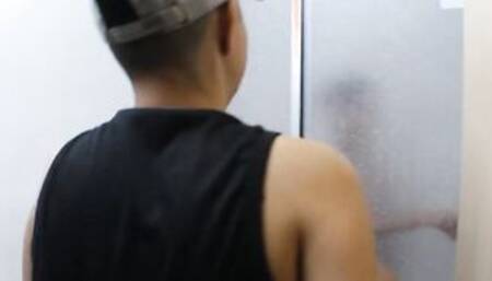 spying on my stepsister's skank inside the shower- porn into