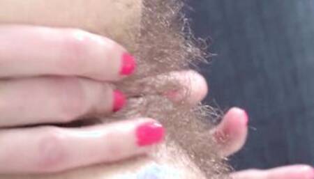 i love to suck lollipops and this will make my bushy snatch sweeter. MILF Enjoying herself / GinnaGg