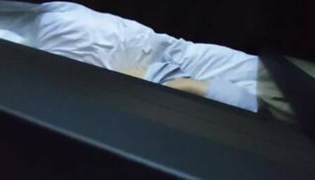 Caught chick masturbating inside hostel on bottom bed