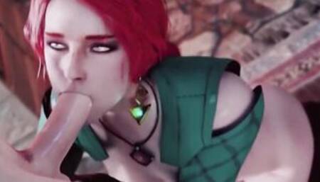 ⭐Lili Moussaieff - TRISS MERIGOLD , THE WITCHER - Parody inside 3D