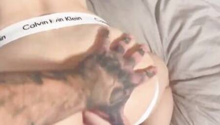 Pumping My Load in My Smooth Twink’s Booty whilst He’s Bent Over into Joggers & Jockstrap