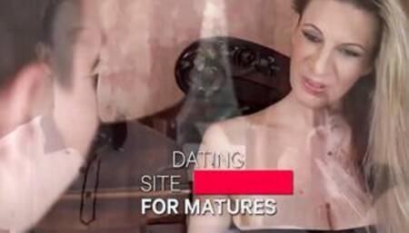 Older woman has a match on a dating site - Conchita