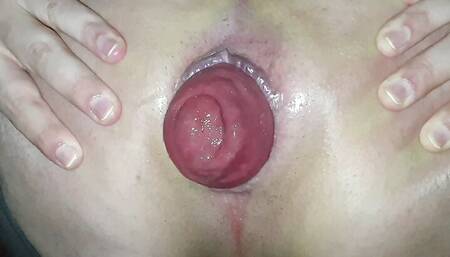 My ass is blinking close-up after a good meal